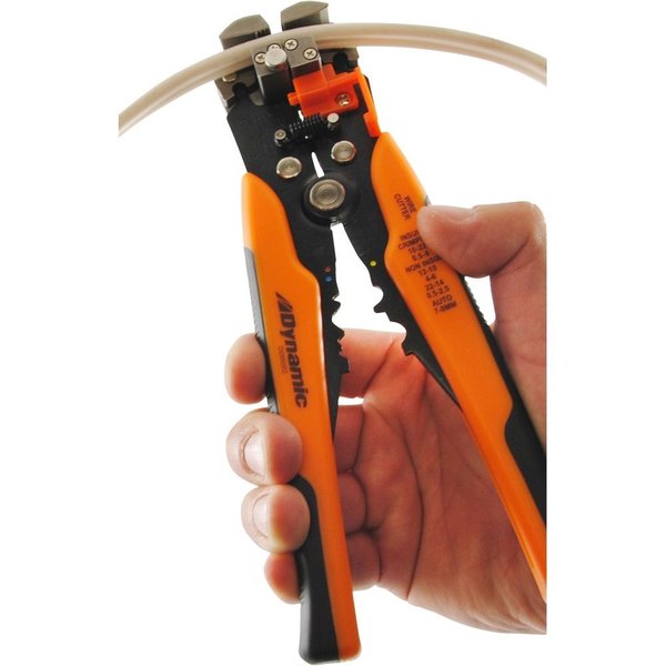 Dynamic Tools Self-adjusting Wire Stripper, 8" Long, Strips 10-24 AWG Wire D095002